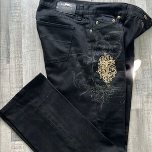 Ralph Lauren embroidered jeans.